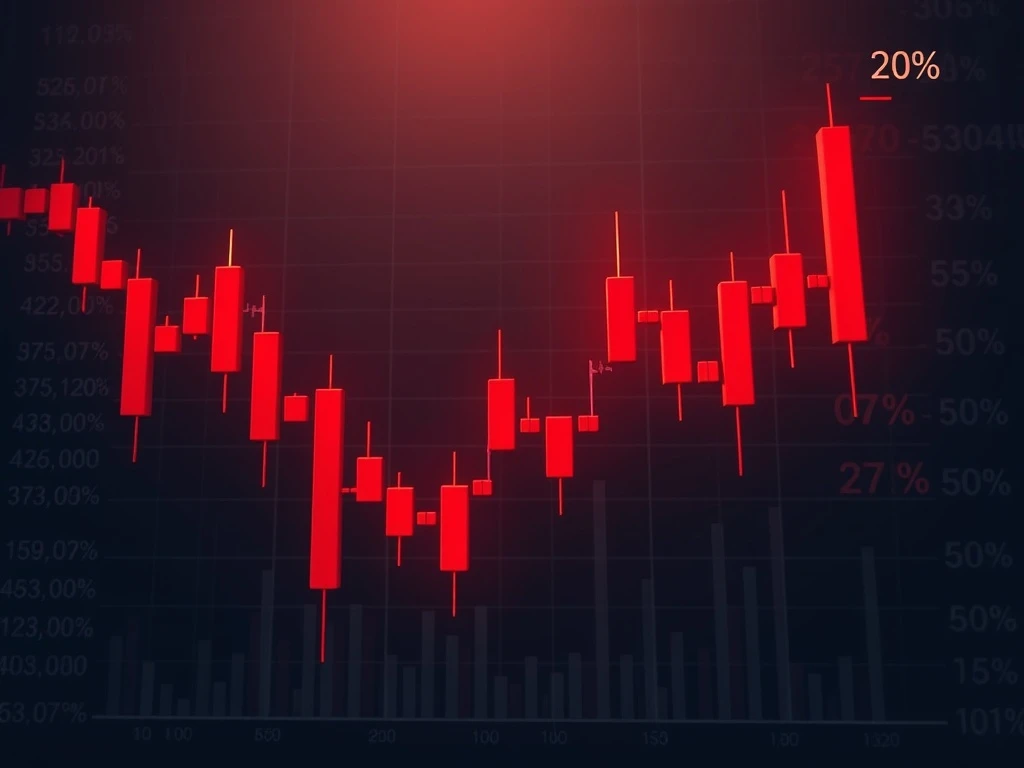 TRB technical breakdown showing catastrophic cryptocurrency market crash with oversold indicators
