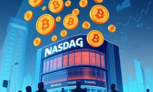 American Bitcoin firm stock performance on Nasdaq with political connections highlighted