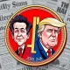 Satirical Trump Corruption Coin exposing political cryptocurrency tactics between Newsom and Trump