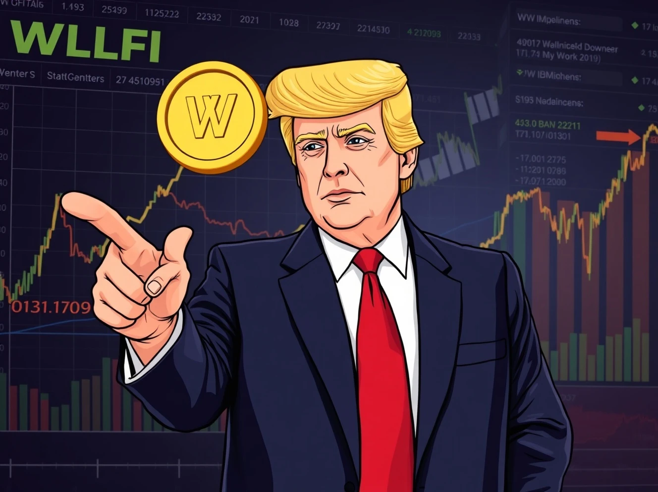 Trump crypto WLFI token launch analysis with market impact assessment