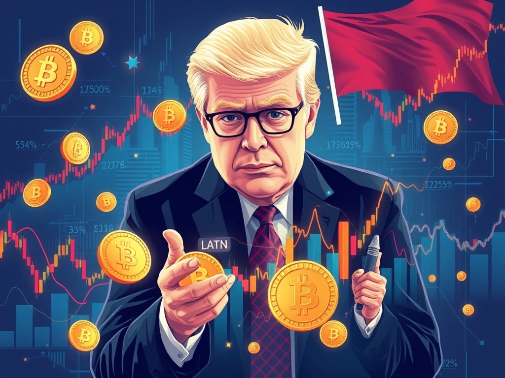 Trump cryptocurrencies influencing market volatility through political endorsements and price fluctuations