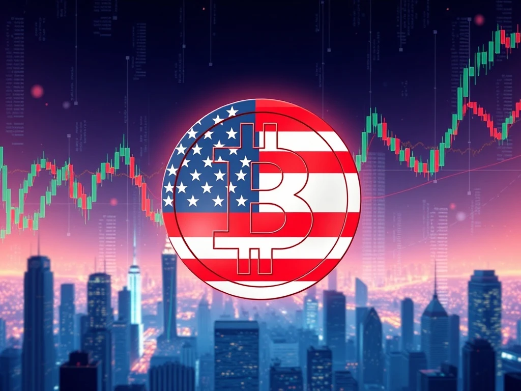 Bitcoin symbol representing Trump family's cryptocurrency ventures and million-dollar prediction