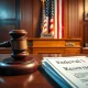 Court ruling blocking Trump Fed takeover attempt with legal documents and judge's gavel