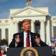 Donald Trump challenging Federal Reserve authority during political speech