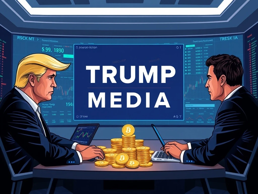 Trump Media crypto strategy analysis showing digital transformation and market impact