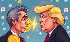 Political battle between Trump memecoin and Newsom's satirical cryptocurrency challenge