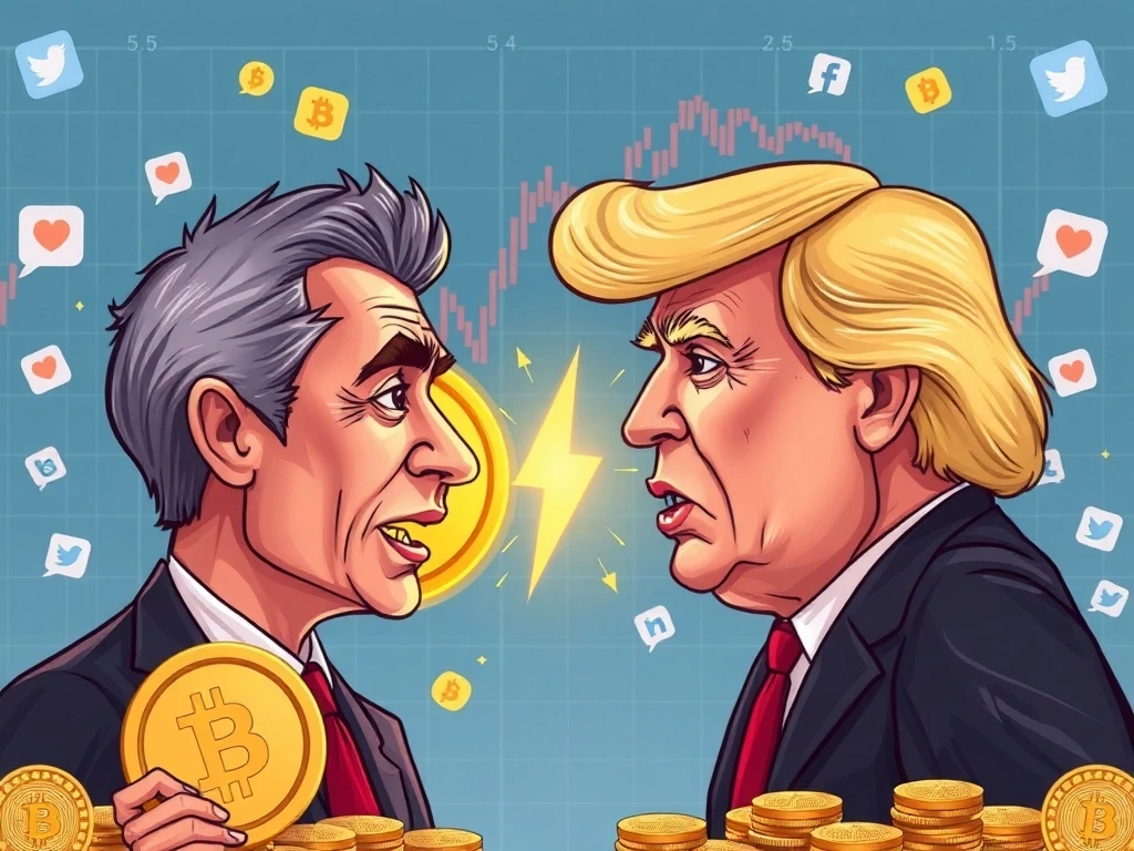 Political battle between Trump memecoin and Newsom's satirical cryptocurrency challenge