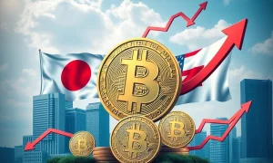 Strategic Bitcoin accumulation plan showing global financial integration between US and Japan markets