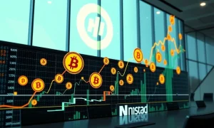 Massive crypto stake growth chart showing Trump family Bitcoin investment surge