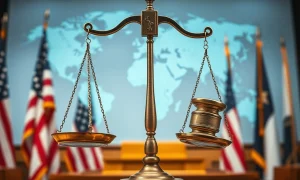 Court ruling on Trump tariffs impacting global trade and cryptocurrency markets