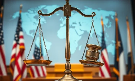 Court ruling on Trump tariffs impacting global trade and cryptocurrency markets