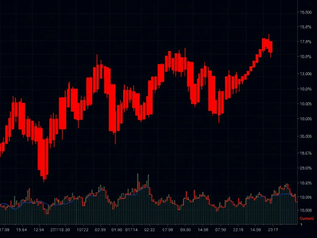 TRX price chart showing dramatic 158% crash with oversold technical indicators
