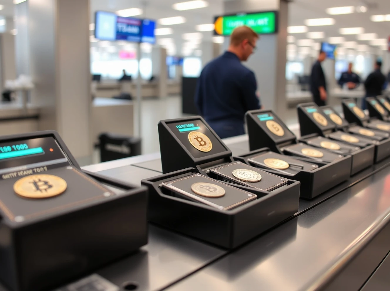 TSA security screening cryptocurrency hardware wallets at airport checkpoint