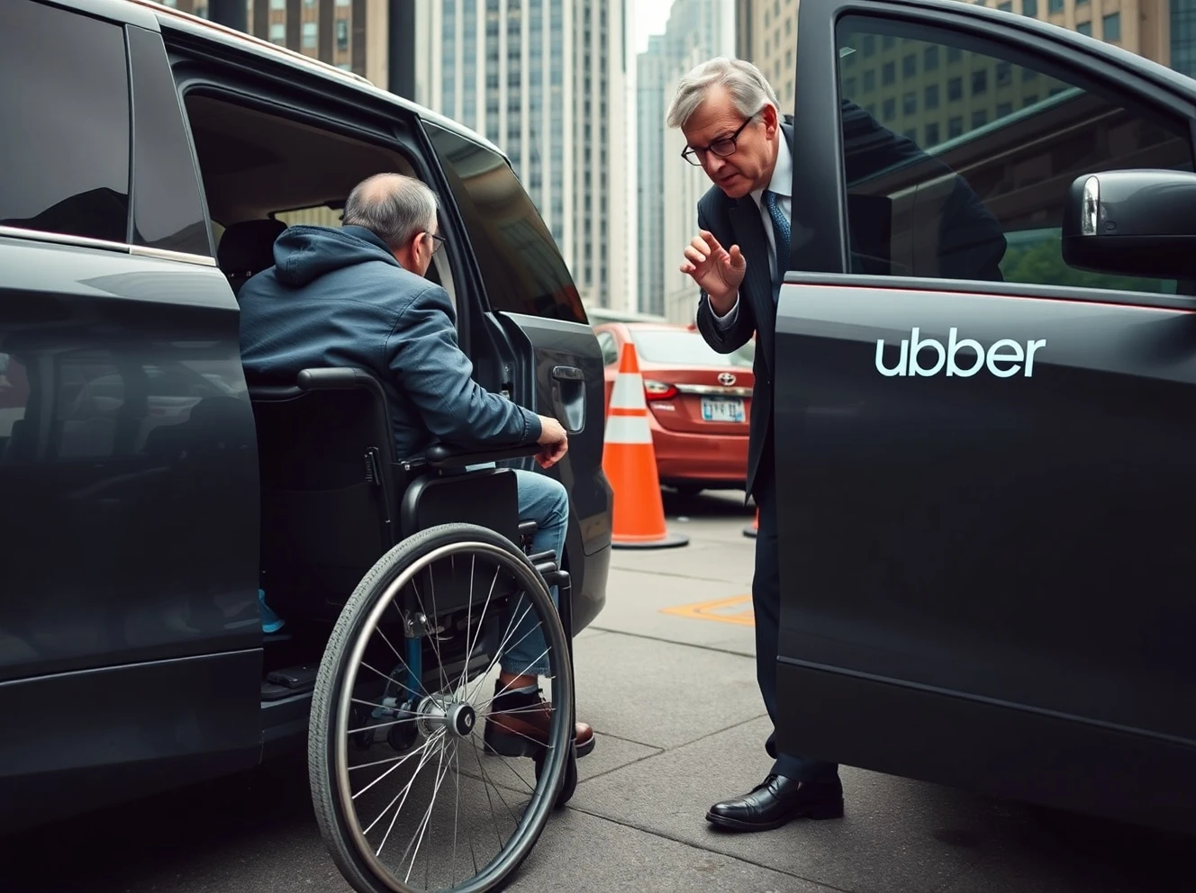 Uber disability discrimination lawsuit involving wheelchair access and service animal denials