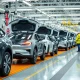 UK automotive sector manufacturing electric vehicles in modern factory setting