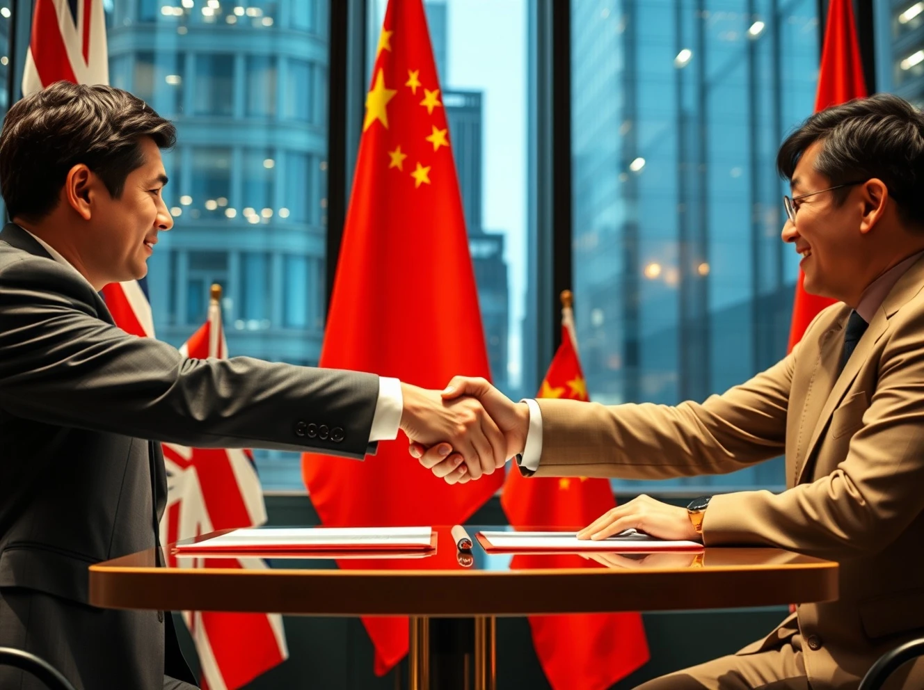 UK and Chinese business leaders discussing critical Chinese investment opportunities in London