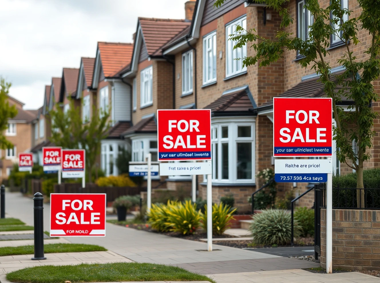 UK house prices fall as sellers face increased competition in the property market