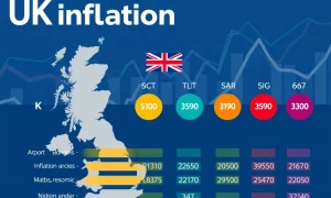 OECD UK inflation forecast showing highest rate among G7 nations with economic indicators