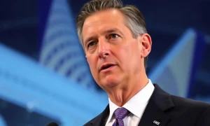 United Airlines CEO presenting transformative strategy for the legacy carrier during press conference