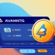 Upbit exchange platform showcasing the new Avantis listing with multiple trading options