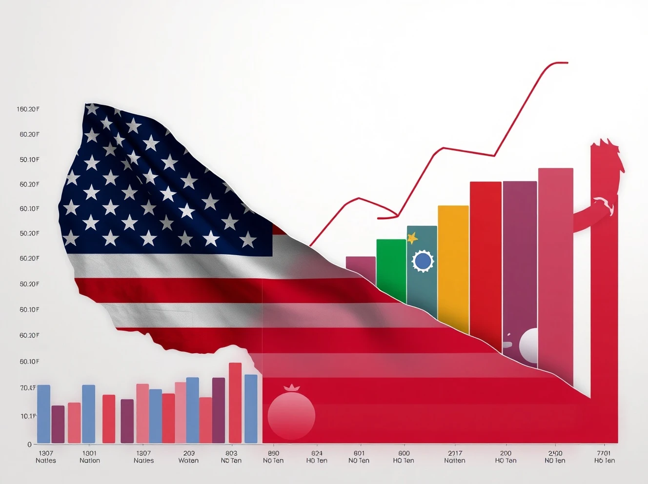 Declining US competitiveness economic analysis showing structural weaknesses against BRICS nations