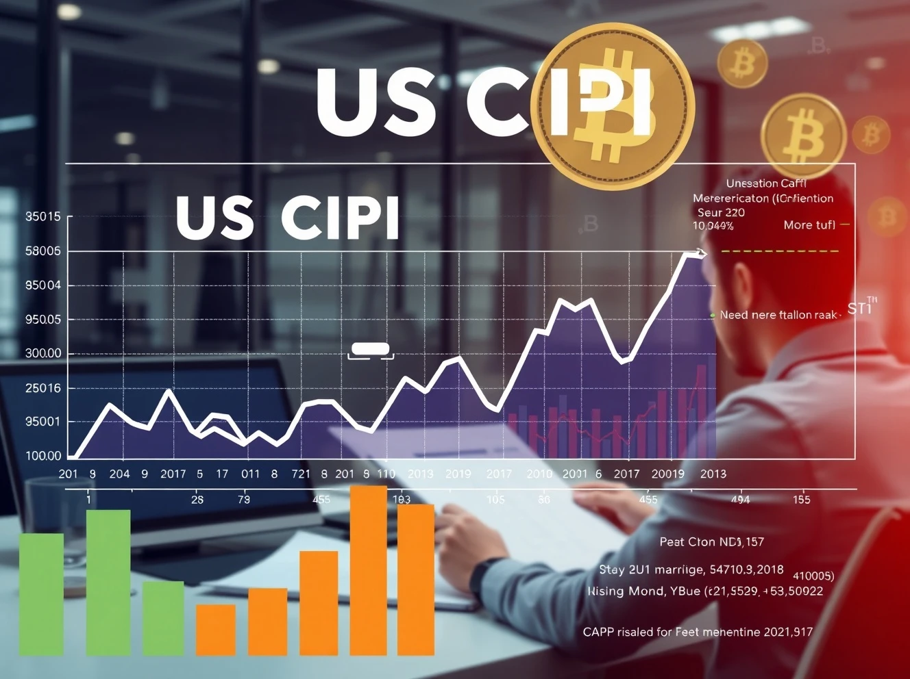 US CPI report analysis showing inflation data impact on cryptocurrency market trends