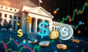 US Dollar stability analysis showing Federal Reserve impact on cryptocurrency markets with inflation data charts