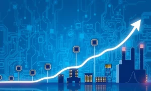 2025 semiconductor market timeline showing chip technology evolution and industry growth