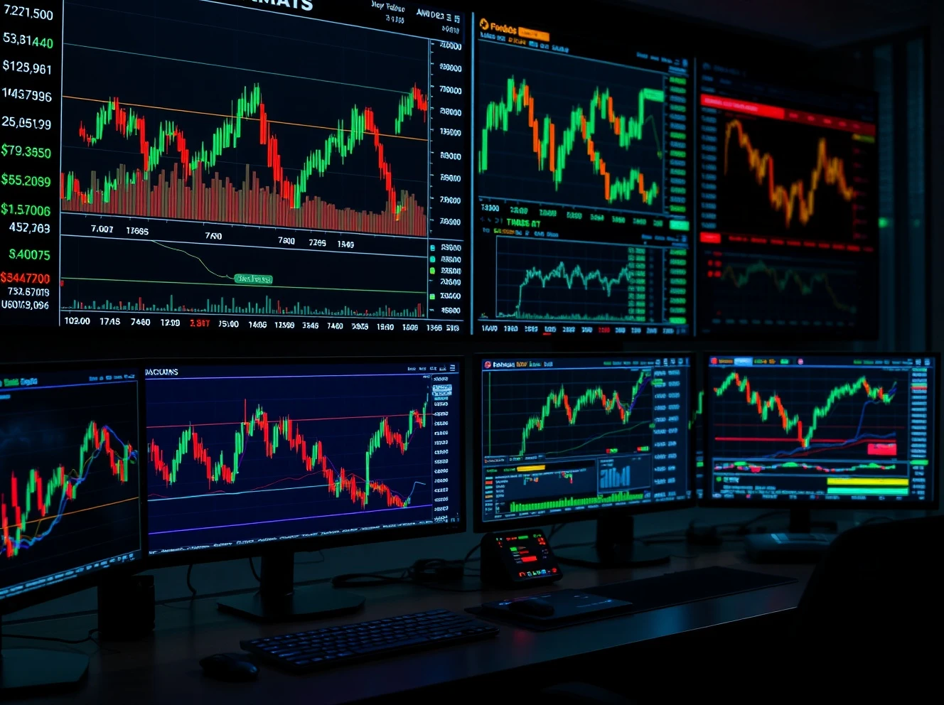 US stock market crypto relationship analysis showing interconnected financial data streams