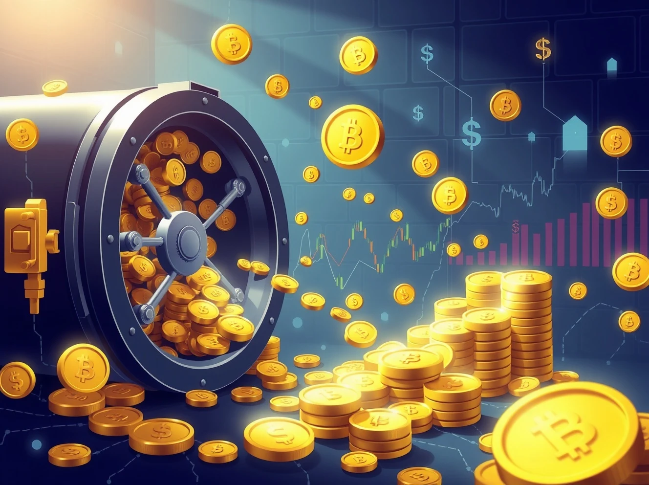 Massive USDT minting process showing digital currency flow from treasury to crypto markets