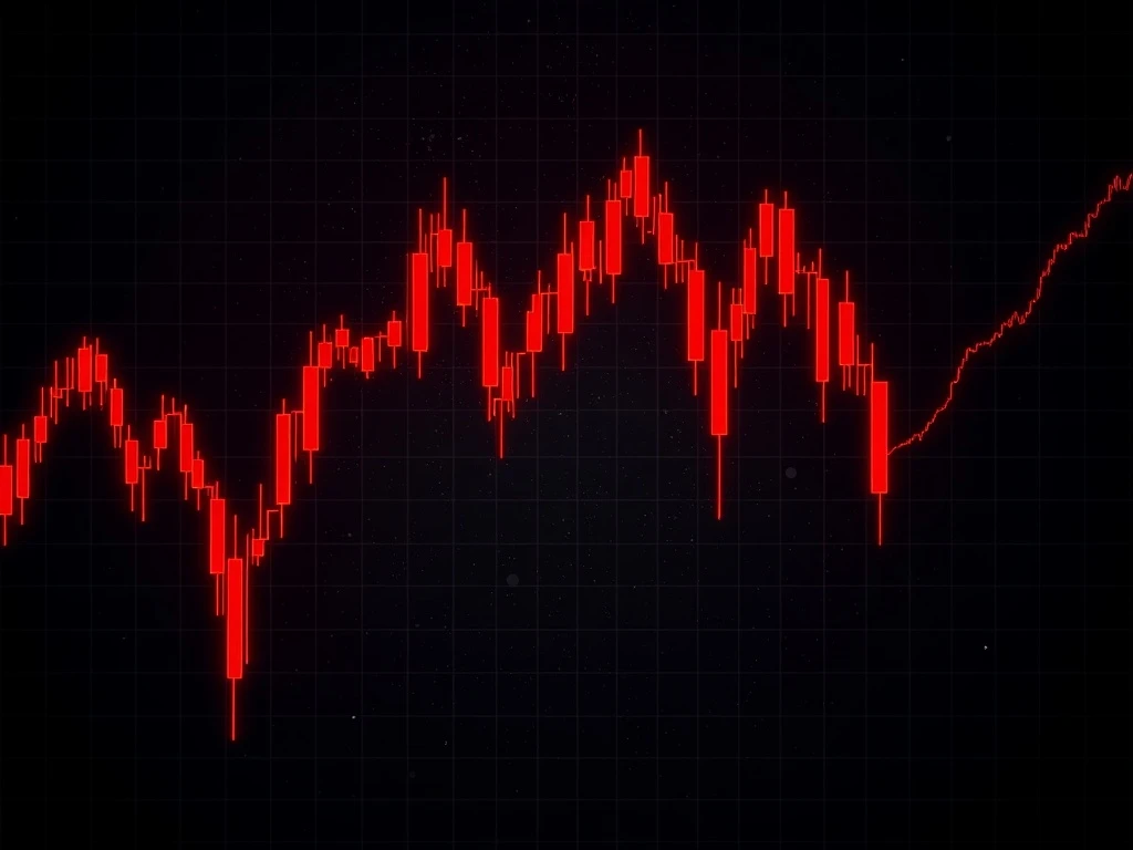 Dramatic UTK token crash showing extreme cryptocurrency market volatility and price collapse