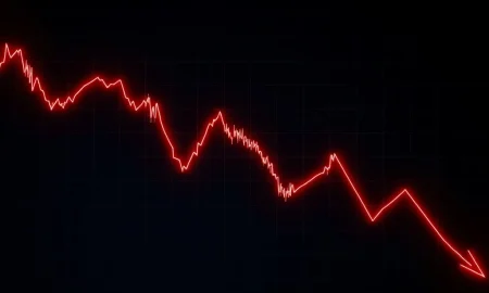 Catastrophic VANRY price drop chart showing extreme cryptocurrency market volatility