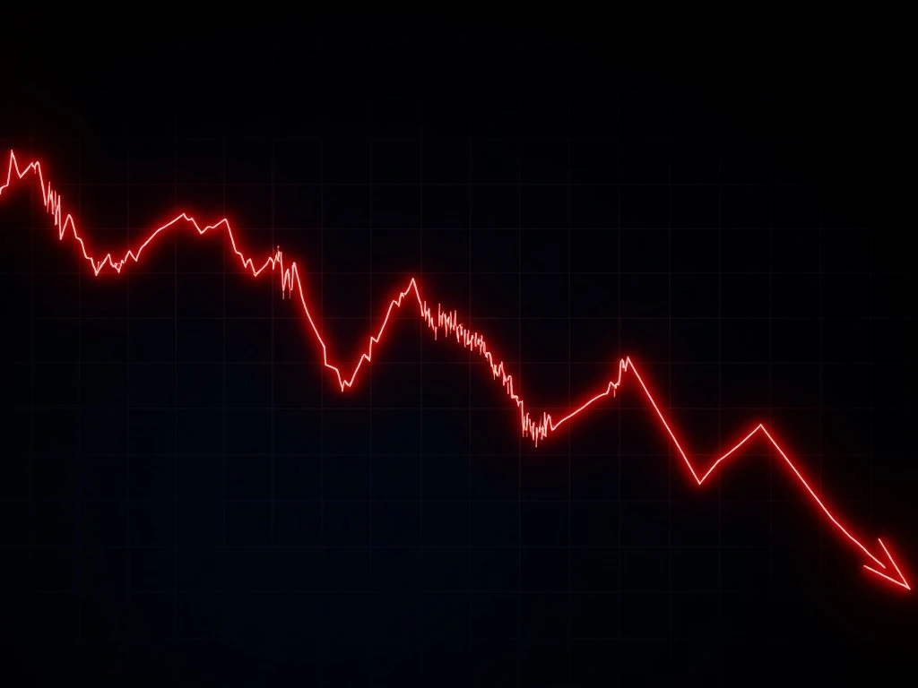 Catastrophic VANRY price drop chart showing extreme cryptocurrency market volatility