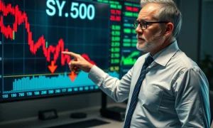 Senior financial analyst warning about S&P 500 market risks and potential downturn indicators