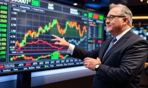 Veteran economist presenting surprising S&P 500 forecast with market analysis charts