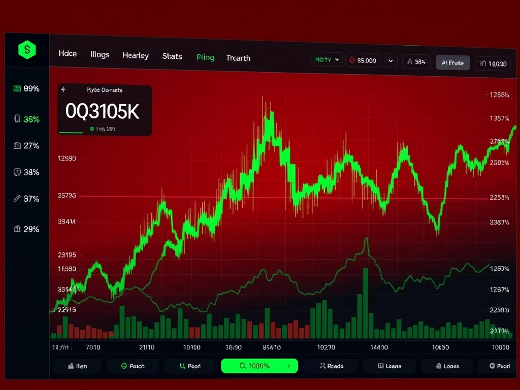 VIC cryptocurrency dramatic price surge chart showing massive green candlestick amid market volatility