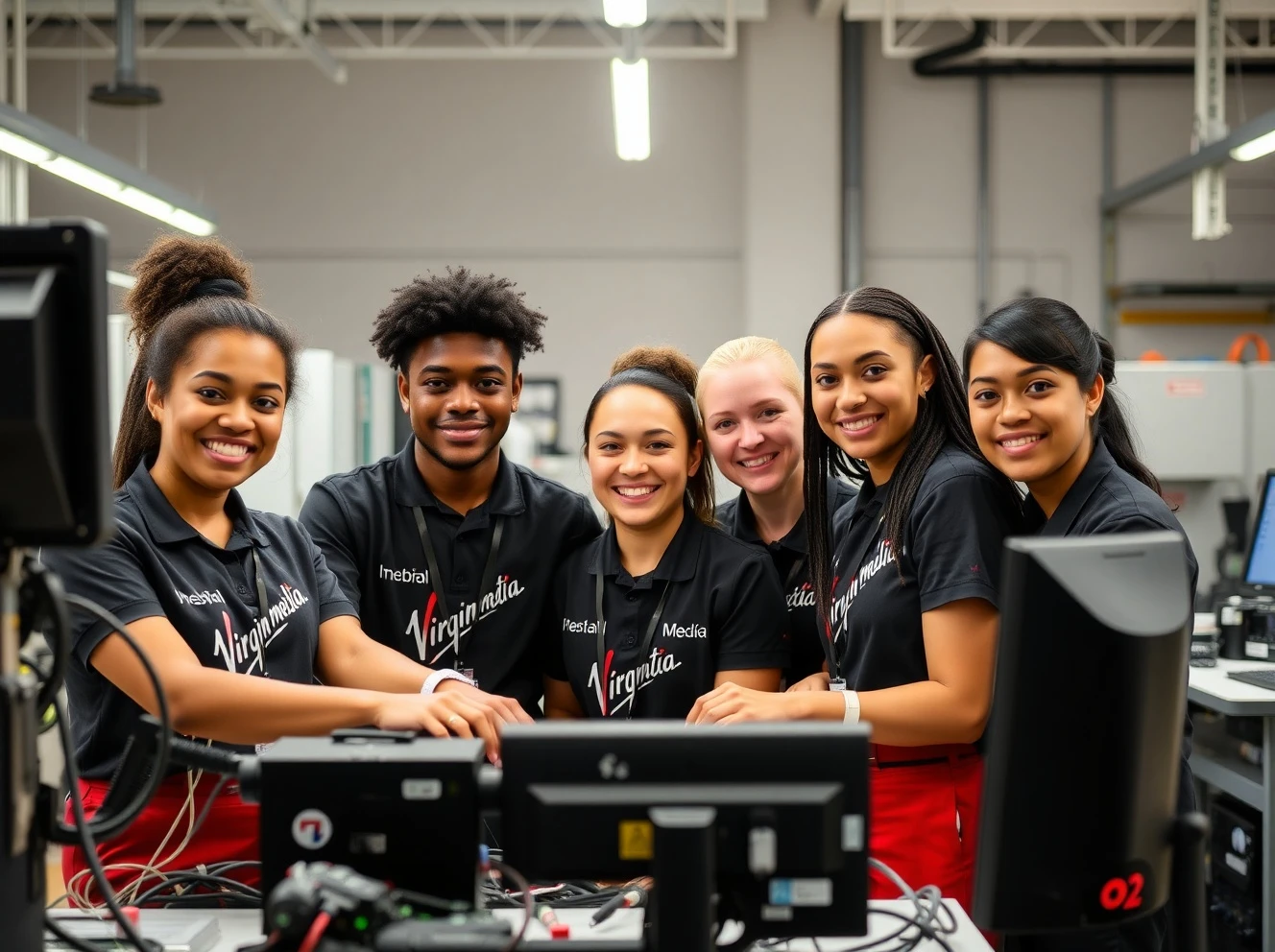 Virgin Media O2 apprenticeship programme celebrating 1000th hire with diverse technicians