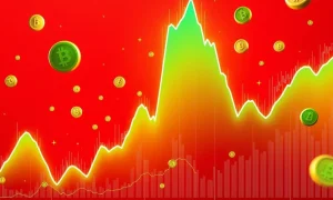 VTHO cryptocurrency massive price surge chart showing extreme volatility patterns