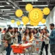 Walmart cryptocurrency payment system enabling digital currency transactions for retail customers