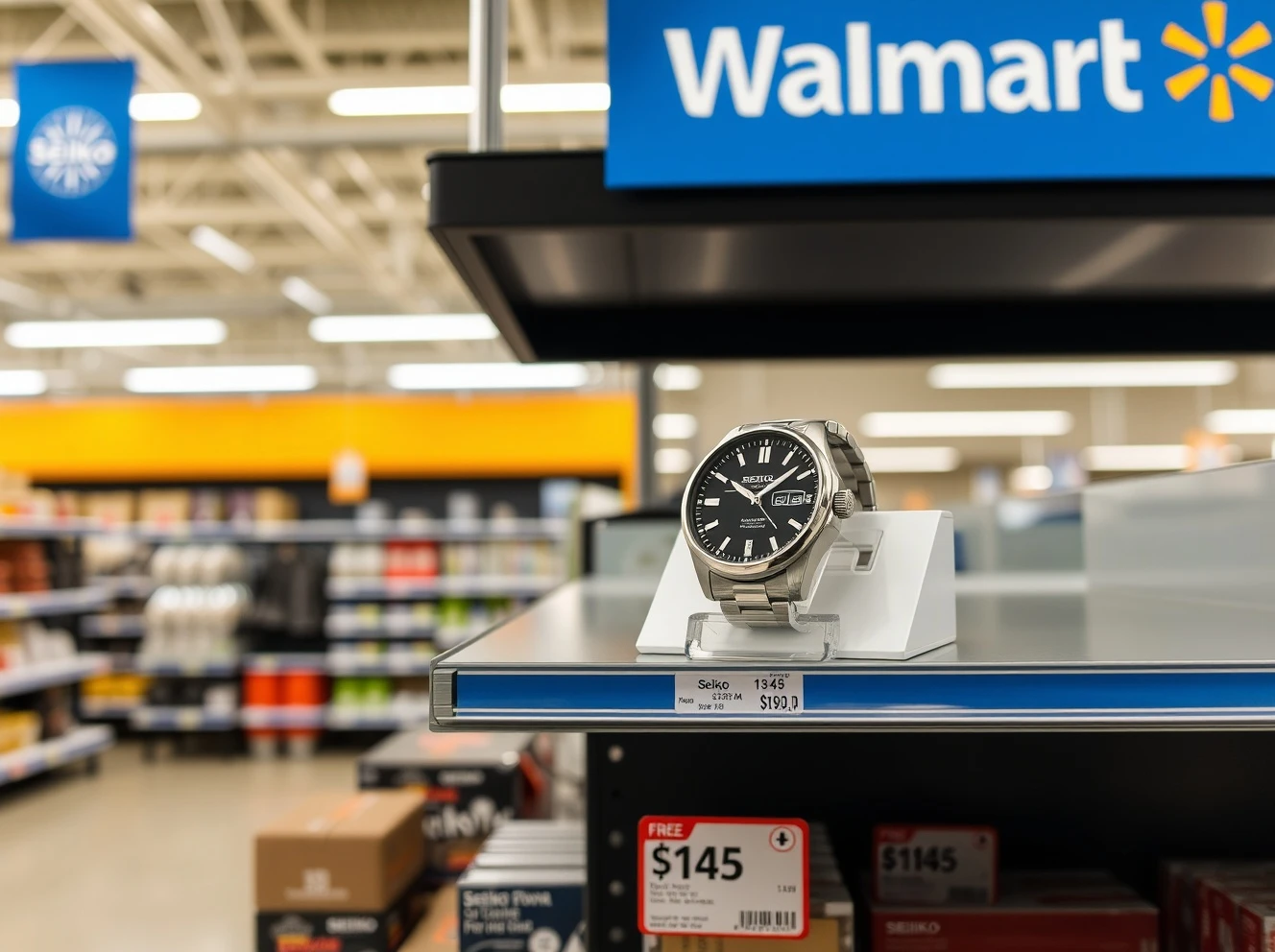 Walmart Seiko watch deal showcasing luxury timepiece at discounted price for smart shoppers