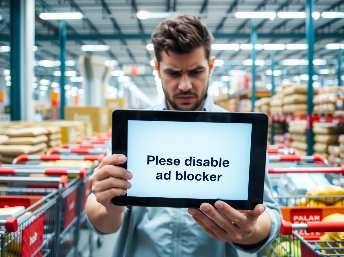 Warehouse clubs cannot legally require members to disable ad blockers for access