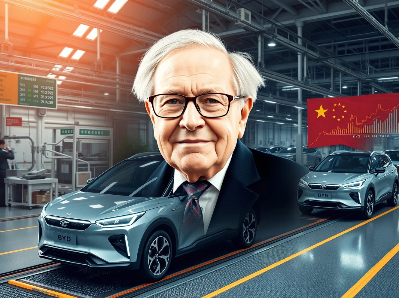 Warren Buffett BYD investment analysis showing electric vehicle market challenges and stock performance