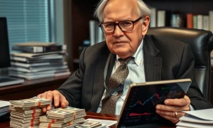 Warren Buffett cash holdings analysis showing market caution and Bitcoin implications