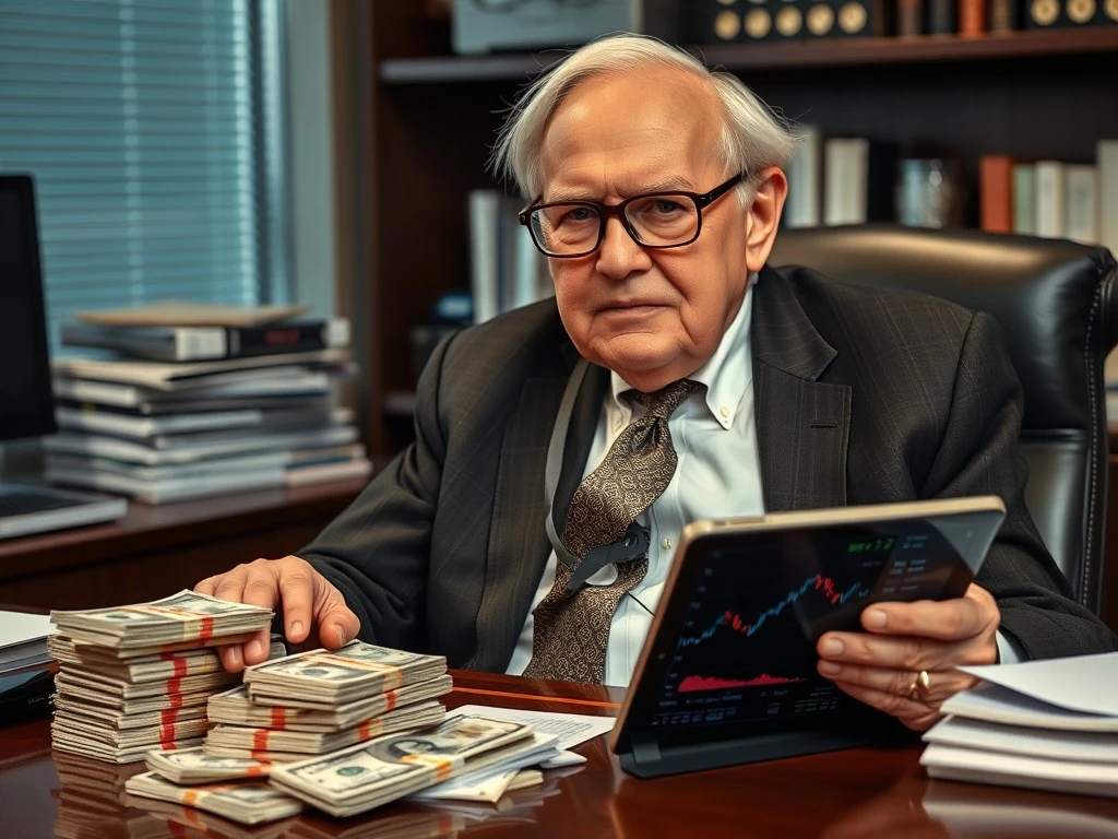 Warren Buffett cash holdings analysis showing market caution and Bitcoin implications