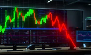 Dramatic Wayfair stock rebound chart showing massive recovery after severe decline
