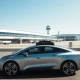 Waymo autonomous vehicle operating at San Francisco International Airport terminal