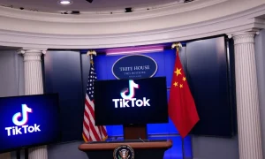 White House officials discussing the groundbreaking TikTok deal during press briefing