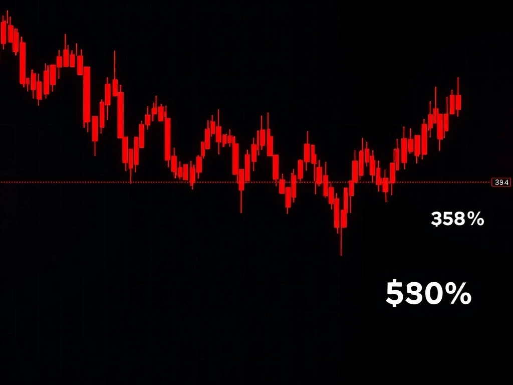 Dramatic WIN cryptocurrency price collapse showing extreme downward trend and market devastation