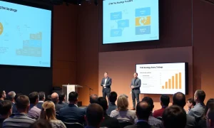 Experts presenting winning GTM strategy at StockPil Disrupt conference for startup growth