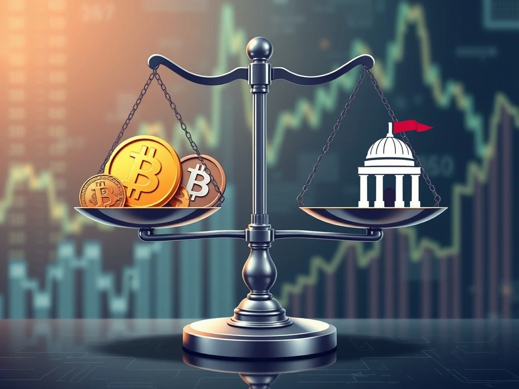 WLFI token analysis showing cryptocurrency and political influence balance scale